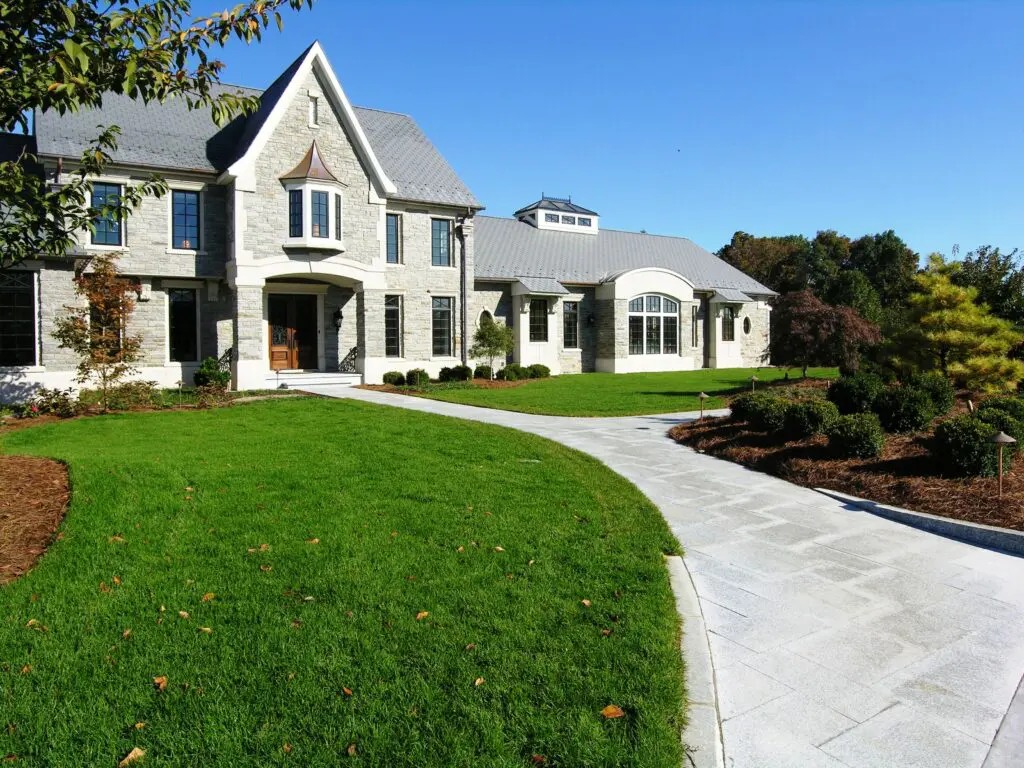 A Clean Inside-Out Design Respects The Elegant Architecture Of This Home, While Screening The Roadway (Right Of Photo), Lititz, Pa
