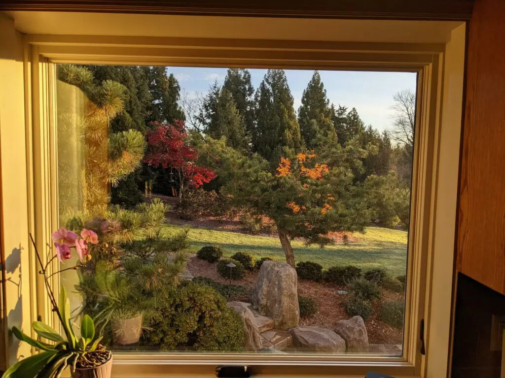 &Quot;Inside Out&Quot; Gardens Io24 Frosty Fall Morning Viewed From Cozy Kitchen Window 1