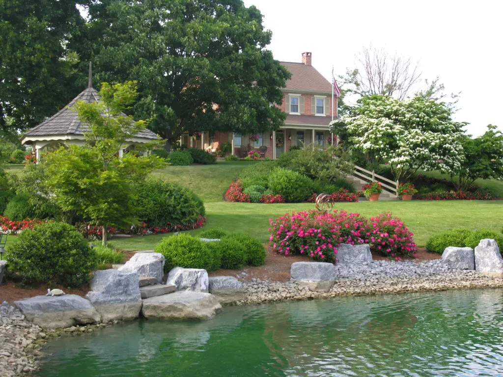 Garden Ponds, Streams, Waterfalls And Other Water Features 18 Renovated Farm Pond In Manheim, Pa