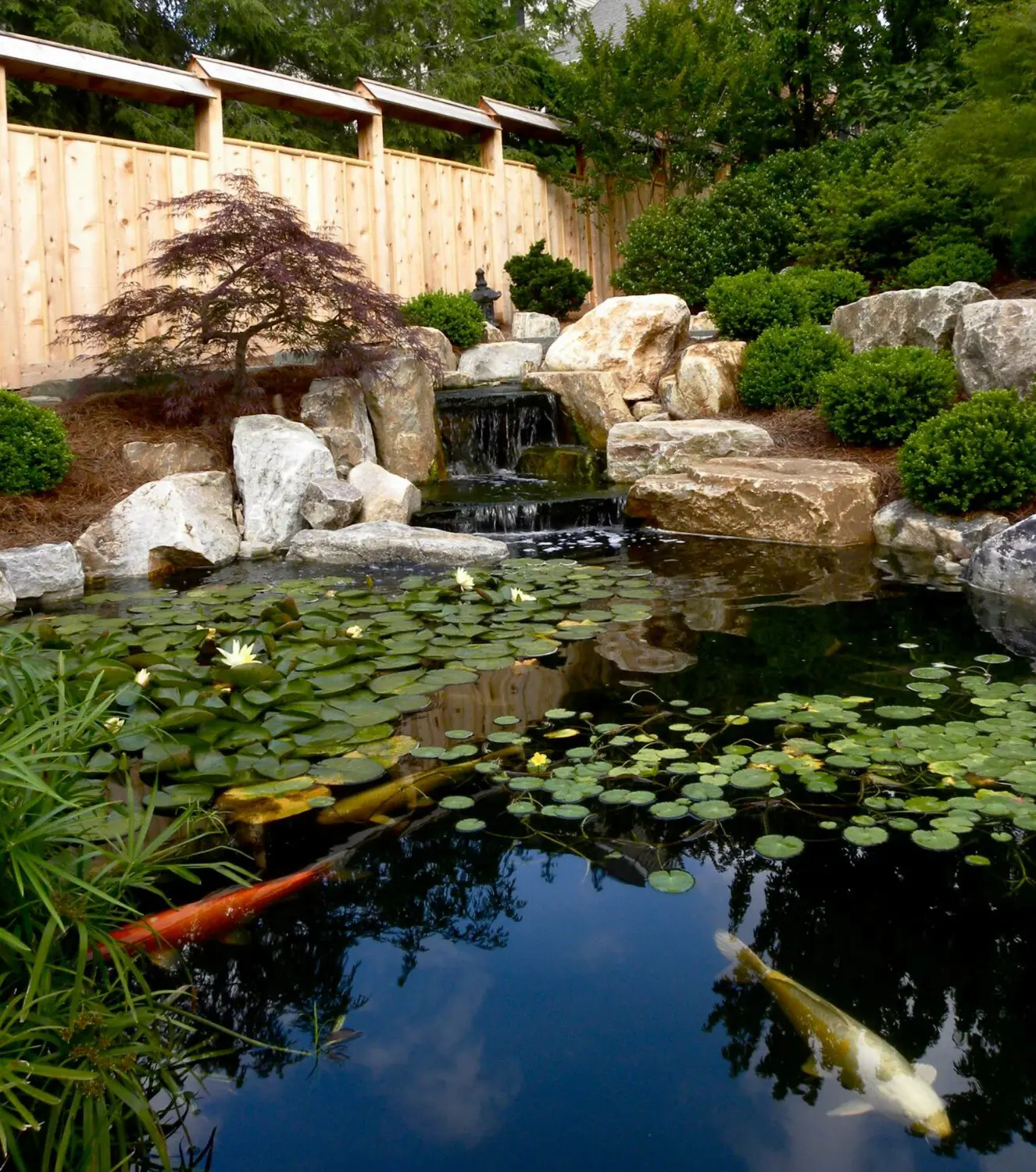 Japanese Style Roofed Fence, Wyomissing, Pa