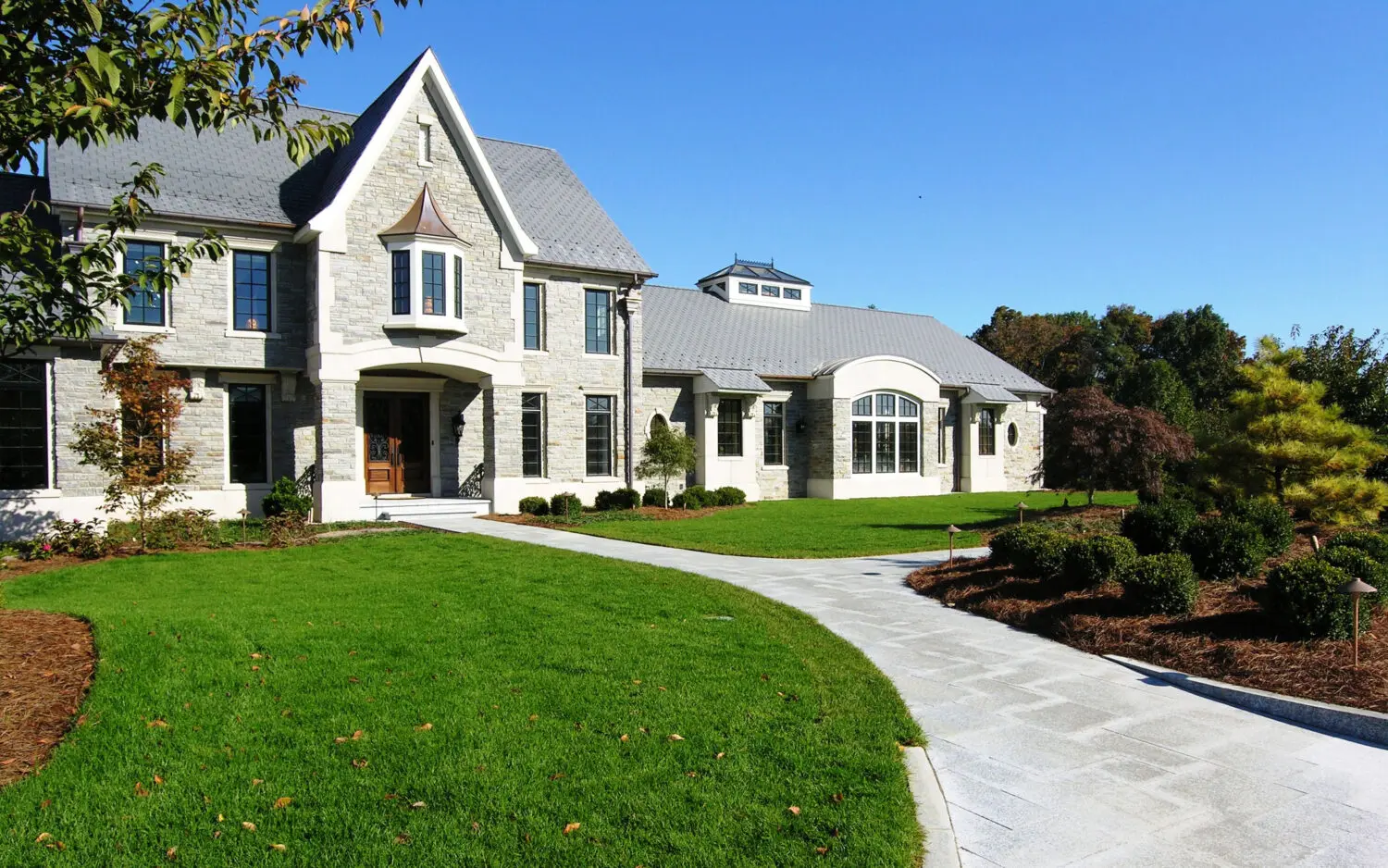 Hanselman Landscape 20 A Clean Inside-Out Design Respects The Elegant Architecture Of This Home, While Screening The Roadway (Right Of Photo), Lititz, Pa
