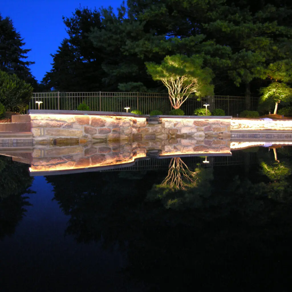 Commercial And Residential Landscape And Garden Services (2023) 18 Commercial And Residential Landscape And Garden Services (2023) Ln02 Recessed Lighting For Stone Wall Reflected In Swimming Pool 1