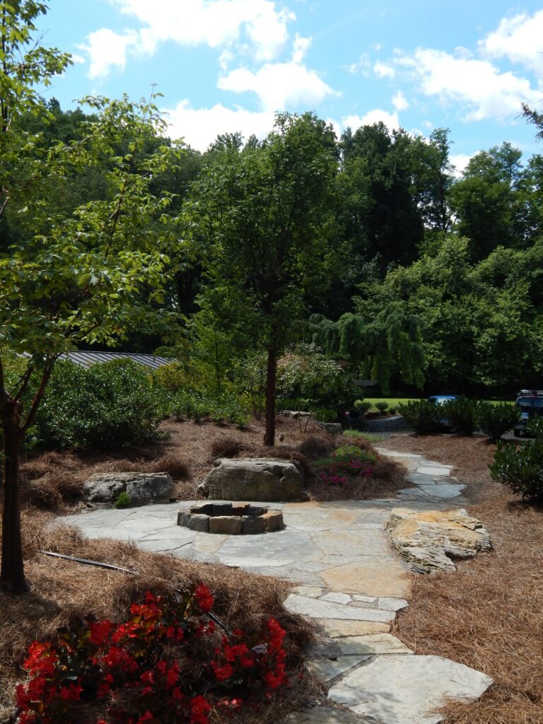 Fire Pit And Patio Tucked In Nook Beside Garden Path (In Process), Cornwall, Pa