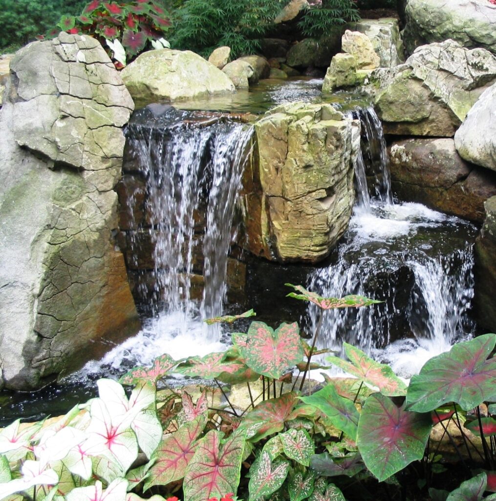 The Music Of This Natural-Looking Waterfall Plays Within Reach Of Client’s Window, Hershey, Pa