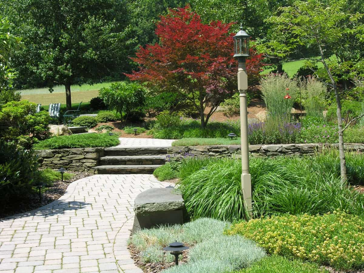 Paver Paths Connect Country Garden Terraces, Morgantown, Pa