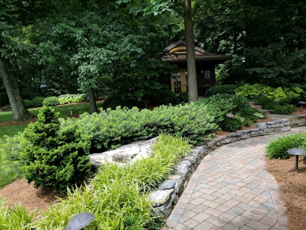 Herringbone-Patterned Paver Path With “Soldier Course” Edging, Elizabethtown, Pa
