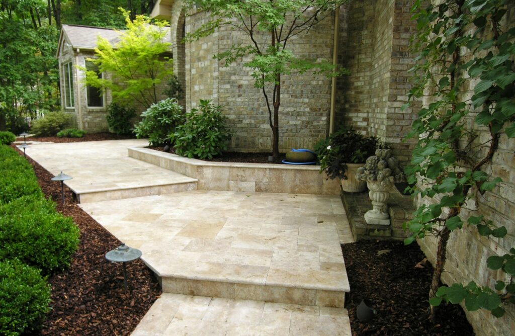 Travertine Paths Lead To Elegant Home, Hershey, Pa