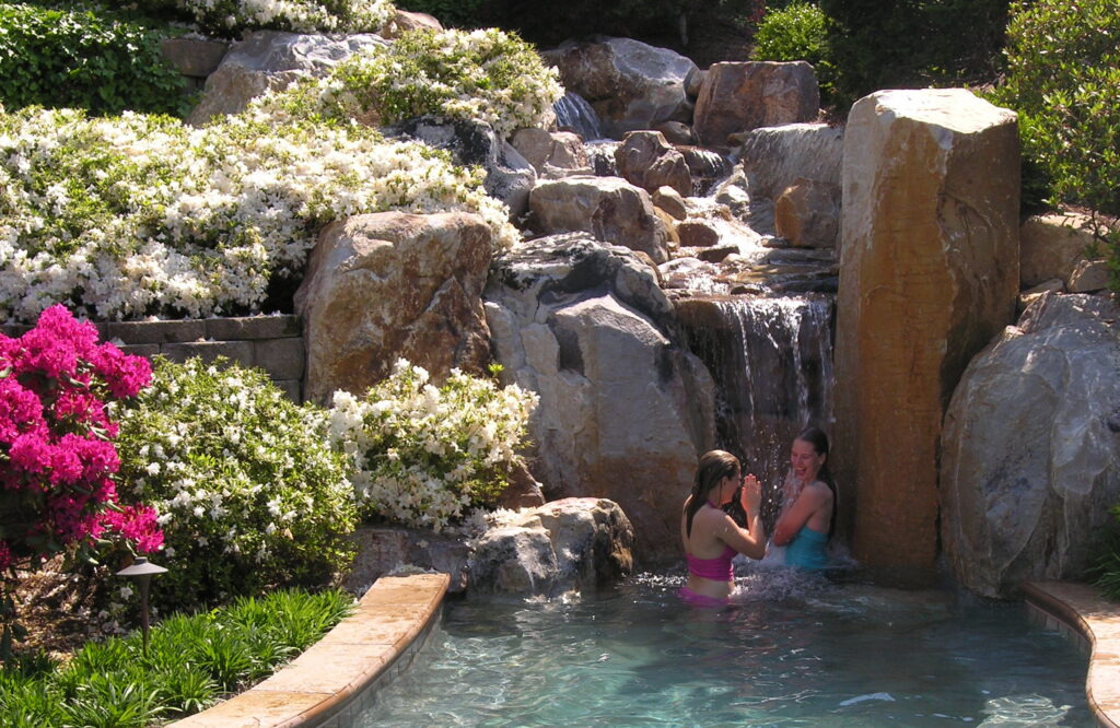 In Summer . . . Girls In Waterfall 1