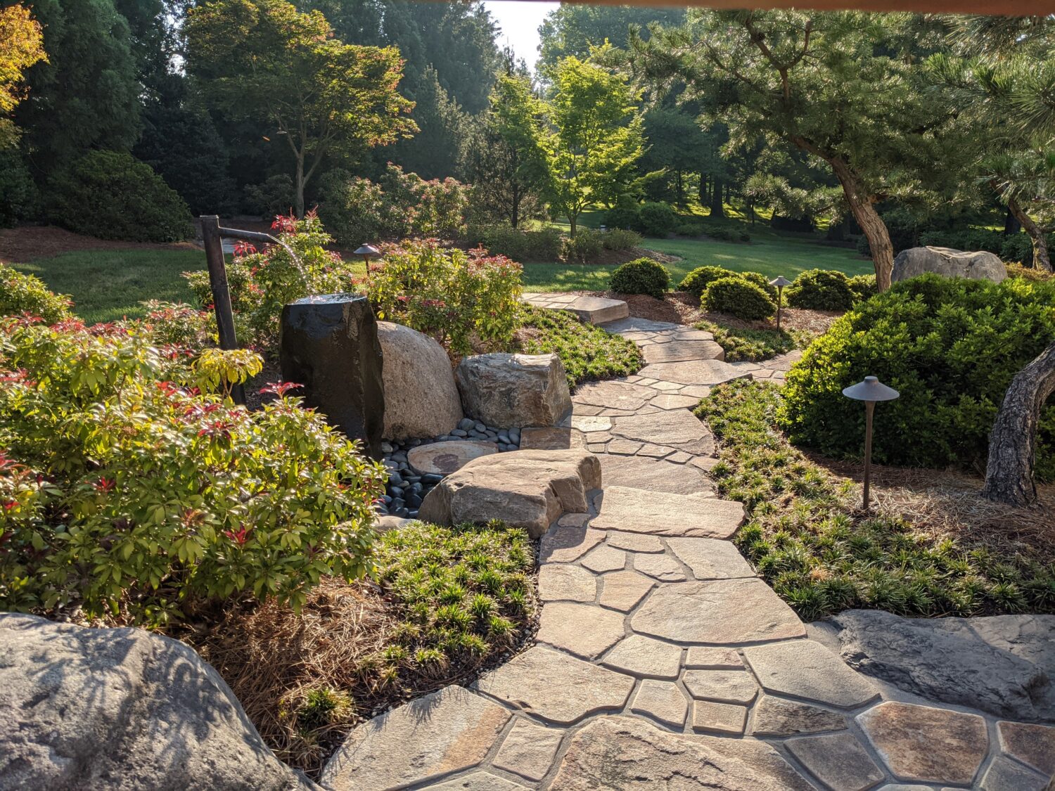 Garden Paths And Walkways Design And Installation Bo09 Natural Stone Path Scaled